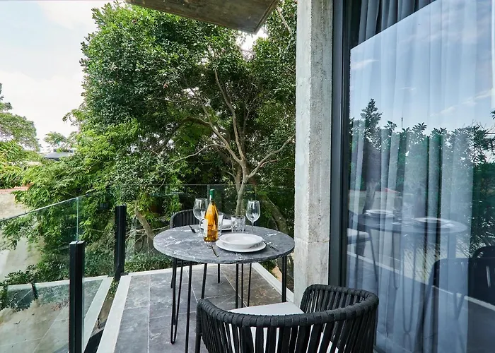 Appartement Bond - Centric & Private Plunge Pool & Club Access Tulum
